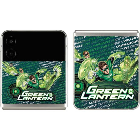 DC Comics Green Lantern Sketch Art Action Pose Galaxy Z Flip3 5G Skin